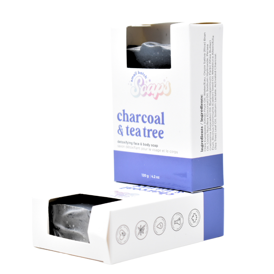 Charcoal & Tea Tree Detox Soap - Small Batch Soaps