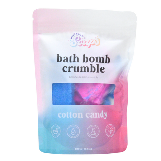 Cotton Candy Bath Bomb Crumble - Small Batch Soaps