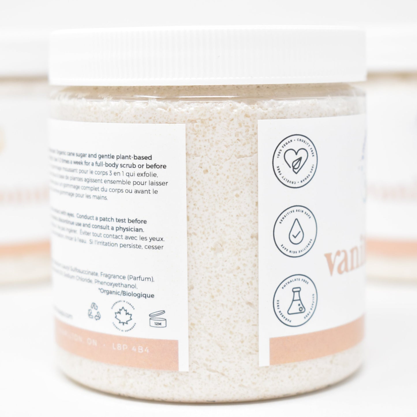 Vanilla Coconut Sugar Scrub - Summer Scent - Small Batch Soaps