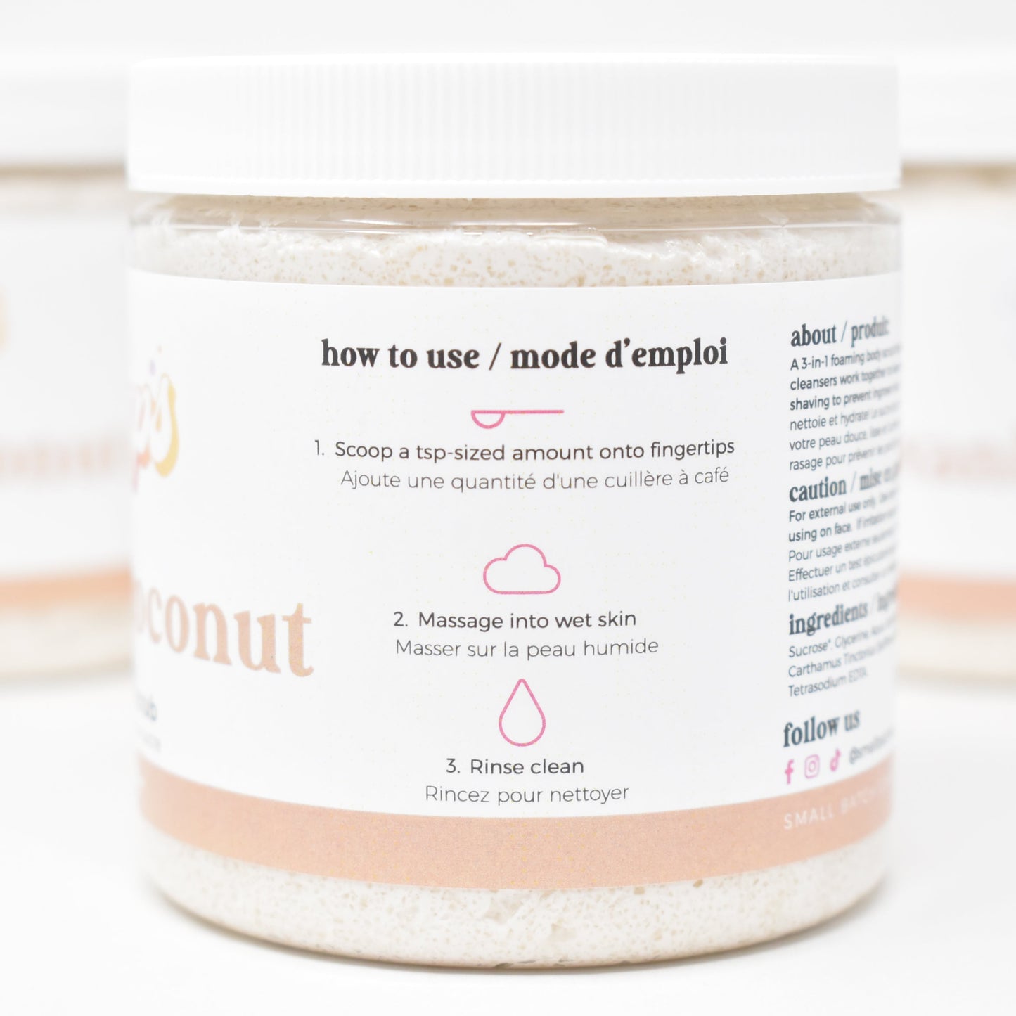 Vanilla Coconut Sugar Scrub - Summer Scent - Small Batch Soaps