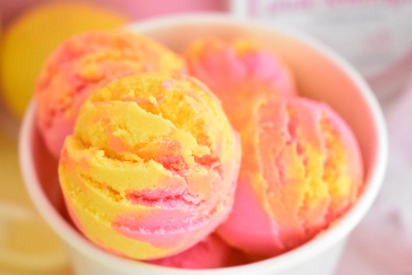 Pink Lemonade Bubble Scoops - Small Batch Soaps