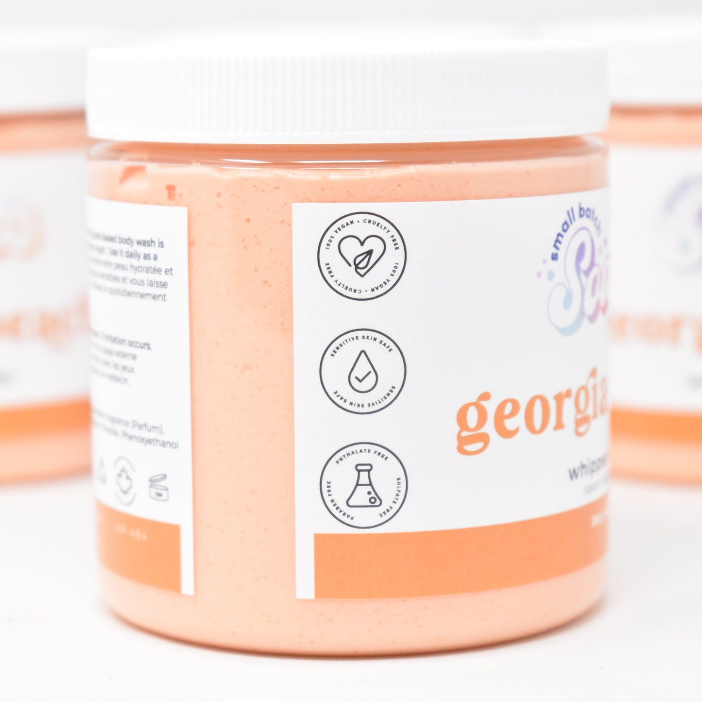 Georgia Peach Whipped Soap - Summer Scent - Small Batch Soaps