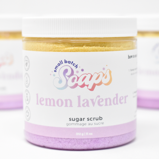 Lemon Lavender Sugar Scrub - Small Batch Soaps