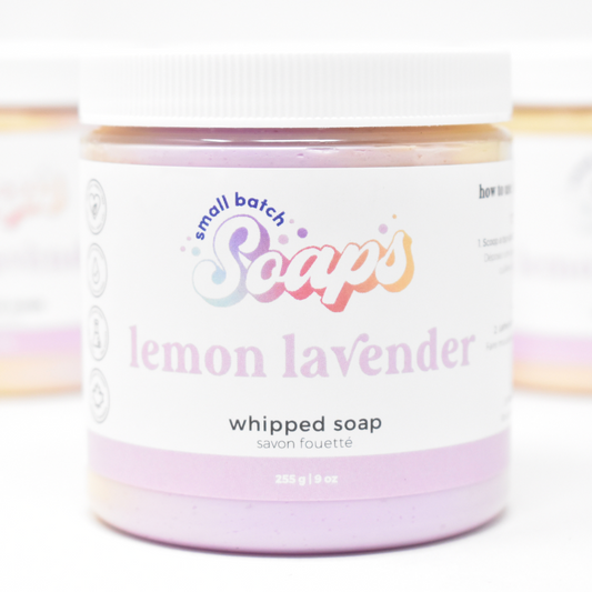 Lemon Lavender Whipped Soap - Small Batch Soaps