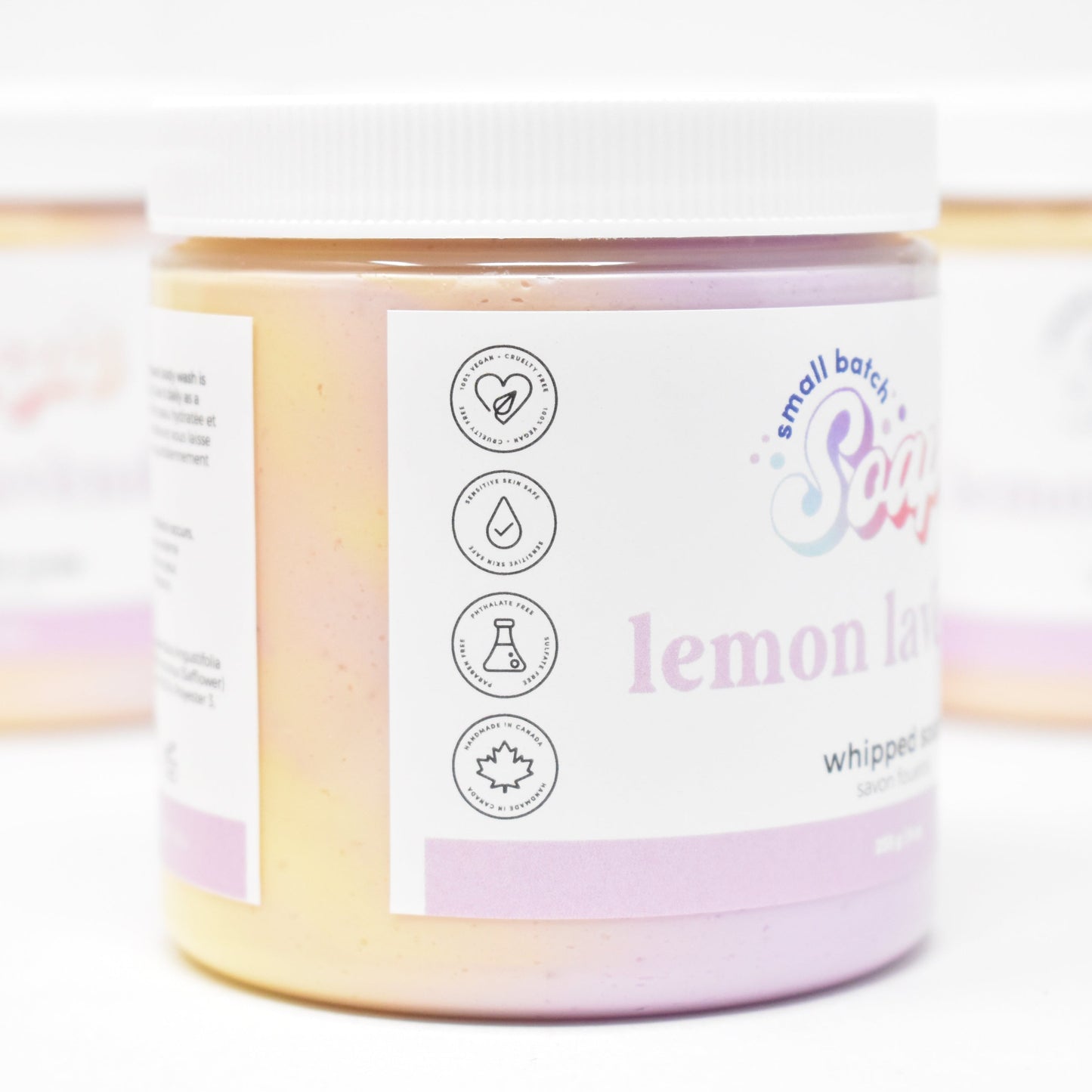 Lemon Lavender Whipped Soap - Small Batch Soaps