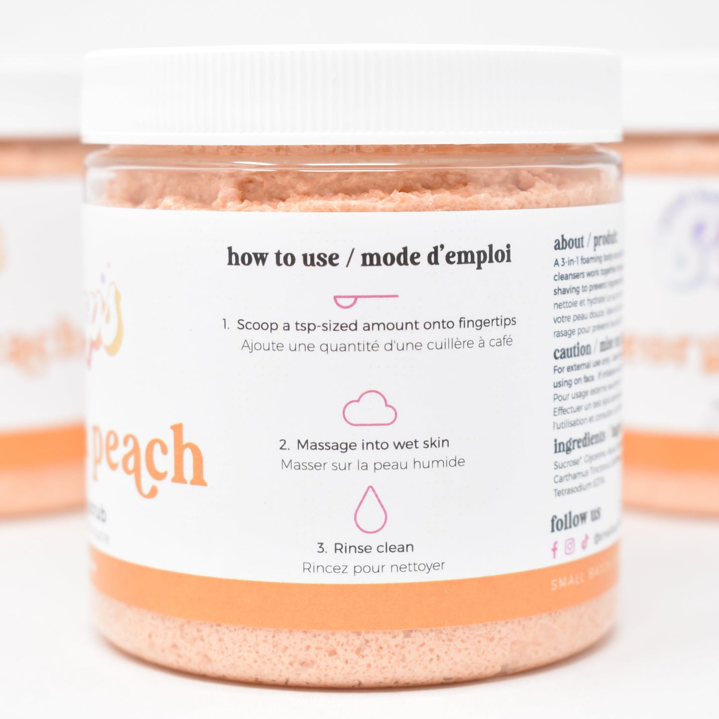 Georgia Peach Sugar Scrub - Small Batch Soaps