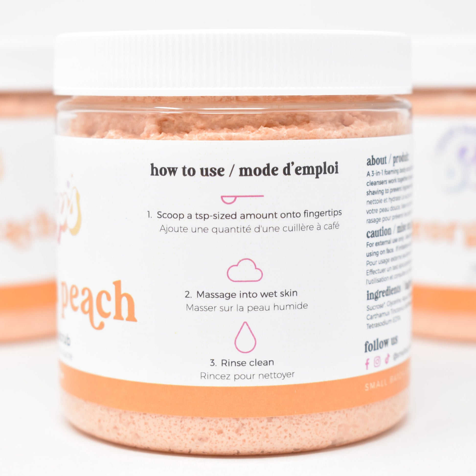 Georgia Peach Sugar Scrub - Small Batch Soaps