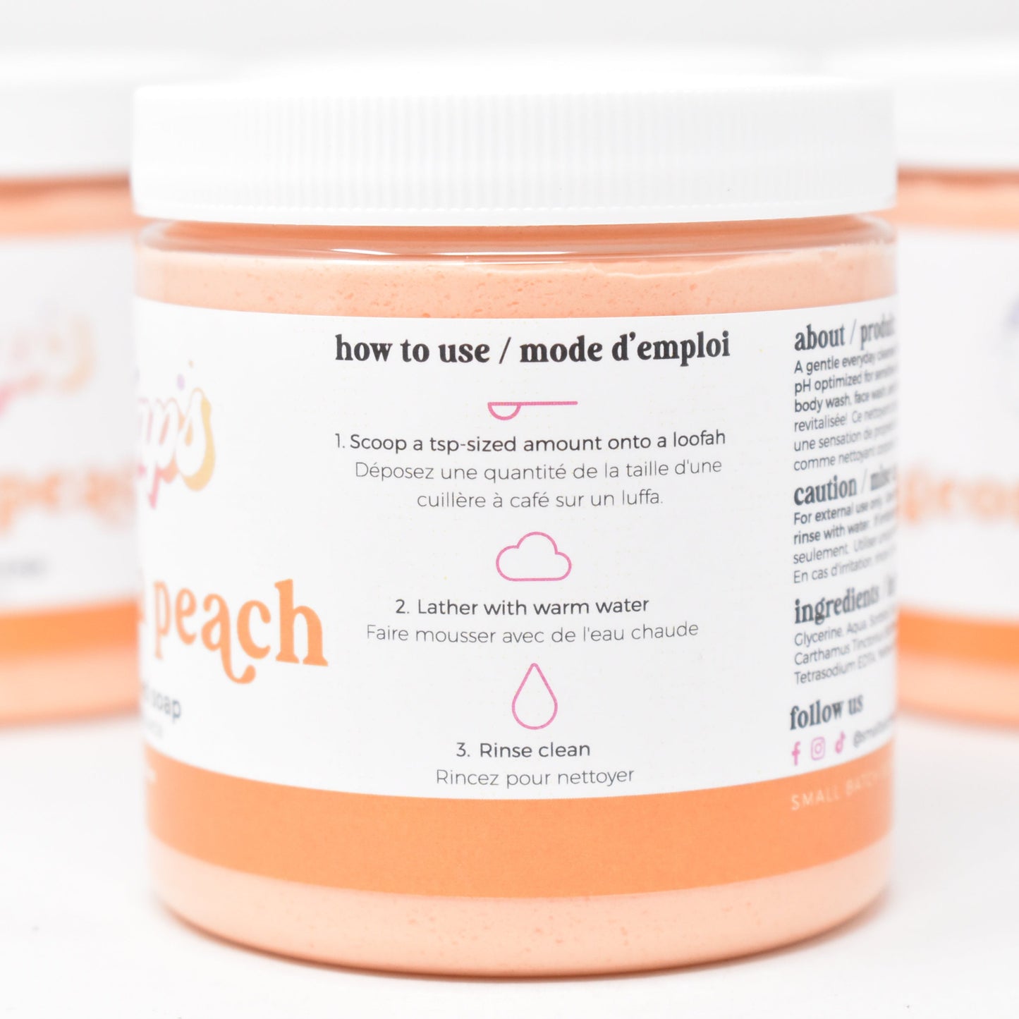 Georgia Peach Whipped Soap - Small Batch Soaps