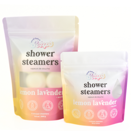 Shower Steamers - Lemon Lavender - Small Batch Soaps