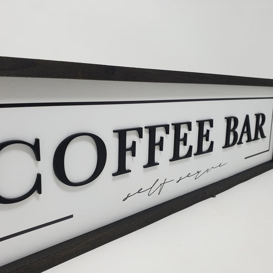 Coffee Bar 3D Sign - Small Batch Soaps