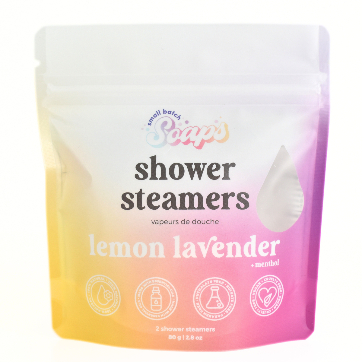 Shower Steamers - Lemon Lavender - Small Batch Soaps