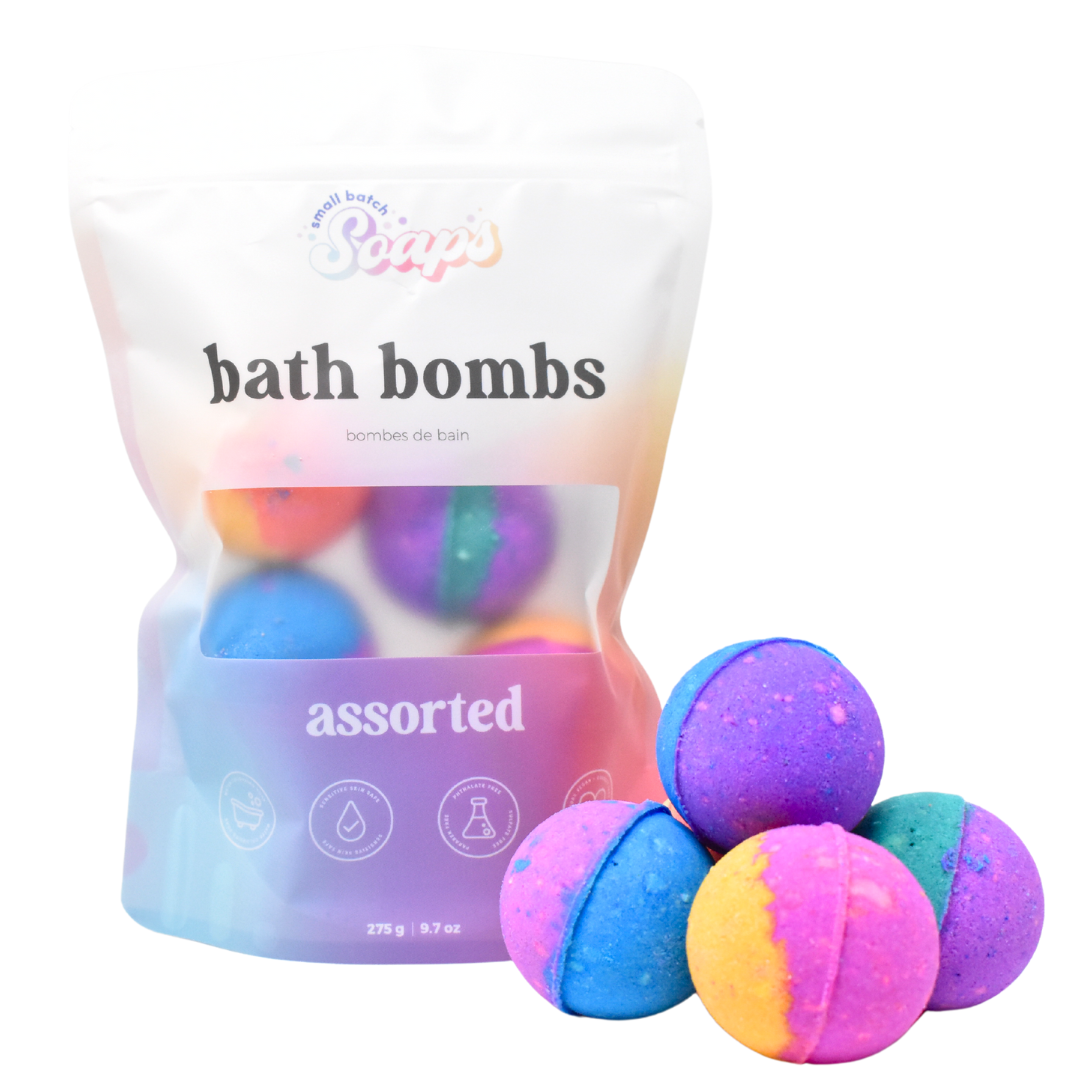 Rainbow Bath Bomb Bag - 5 Pack - Small Batch Soaps