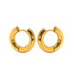 Bold Hoop Earrings - Gold - Small Batch Soaps