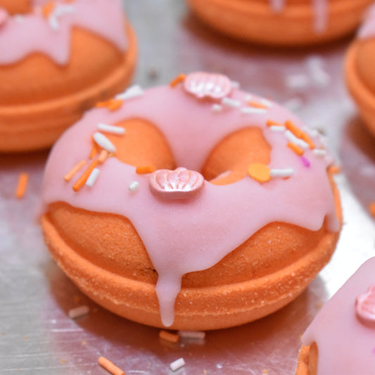 Pumpkin Donut Bath Bomb - Small Batch Soaps