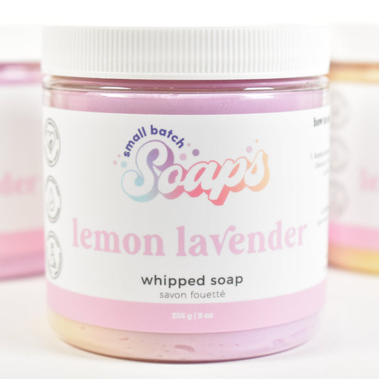 Lemon Lavender Whipped Soap - Small Batch Soaps