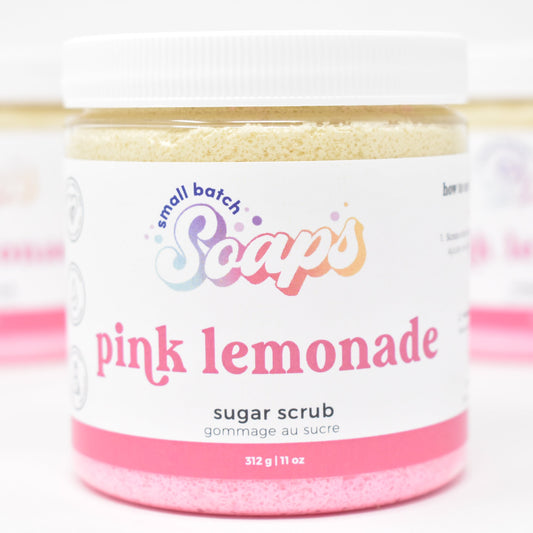 Pink Lemonade Sugar Scrub - Summer Scent - Small Batch Soaps
