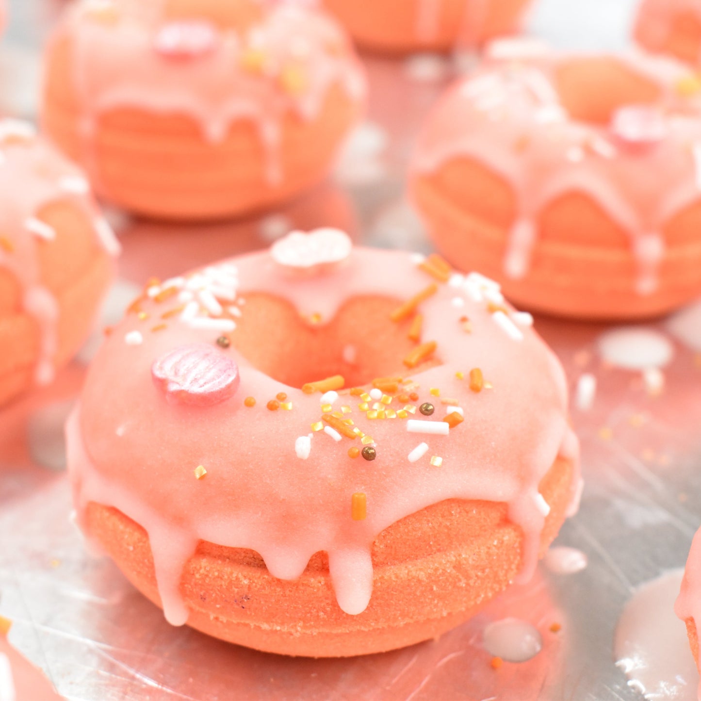 Pumpkin Donut Bath Bomb - Small Batch Soaps