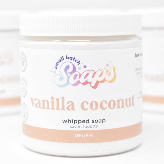 Vanilla Coconut Whipped Soap - Summer Scent - Small Batch Soaps