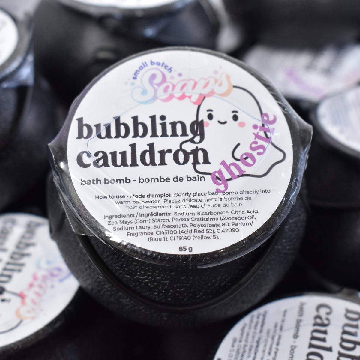 Bubbling Cauldron Halloween Bath Bomb - Ghostie - Small Batch Soaps