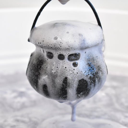 Bubbling Cauldron Halloween Bath Bomb - Ghostie - Small Batch Soaps