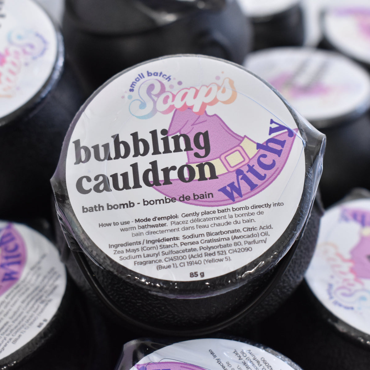 Bubbling Cauldron Halloween Bath Bomb - Witchy - Small Batch Soaps