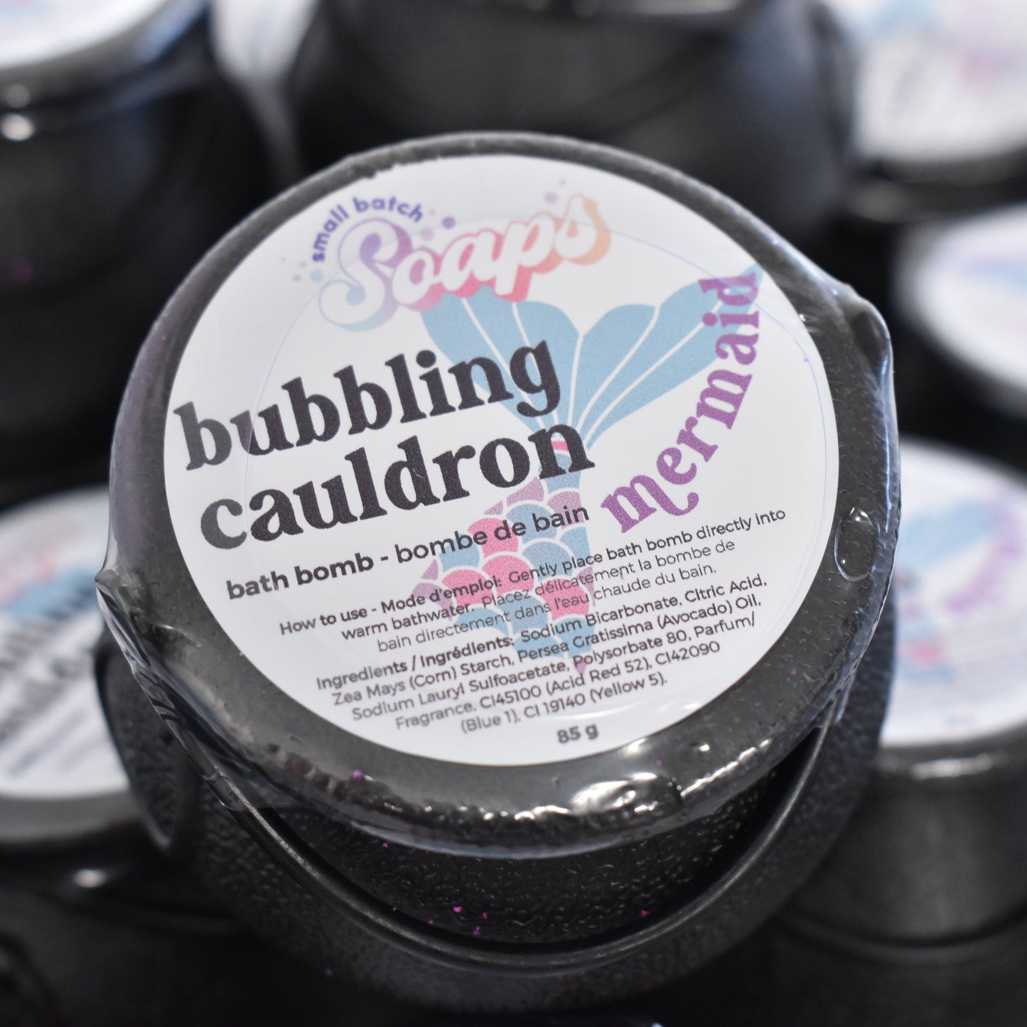 Bubbling Cauldron Halloween Bath Bomb - Mermaid - Small Batch Soaps