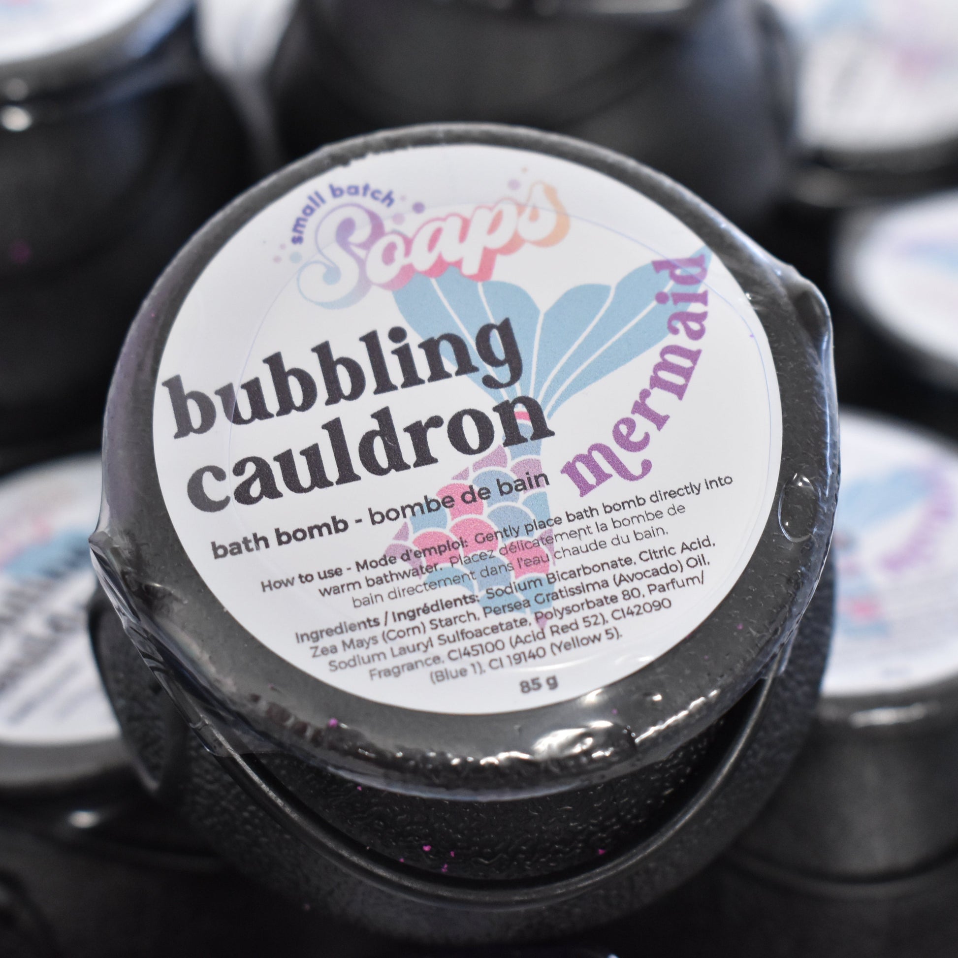 Bubbling Cauldron Halloween Bath Bomb - Mermaid - Small Batch Soaps