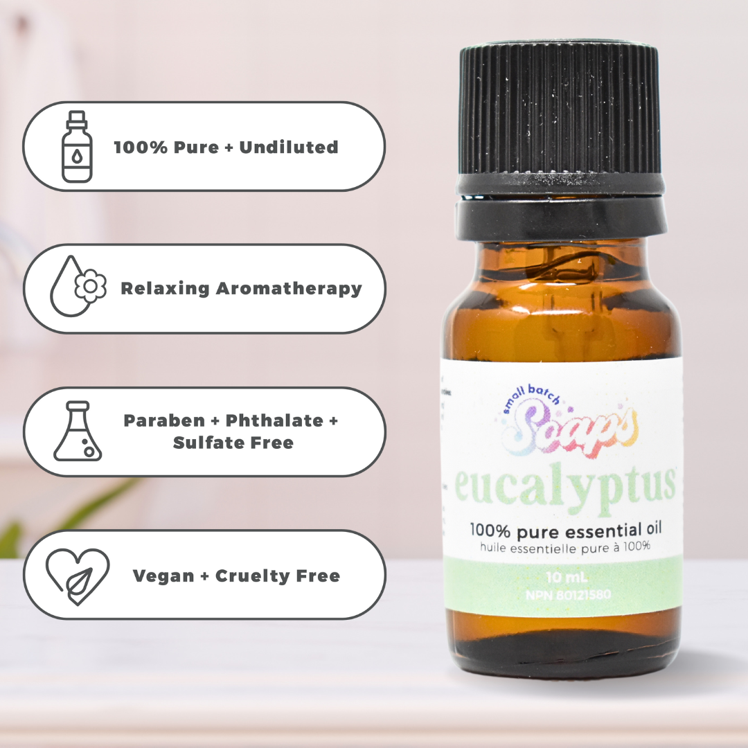 100% Pure Essential Oil - Eucalyptus - Small Batch Soaps