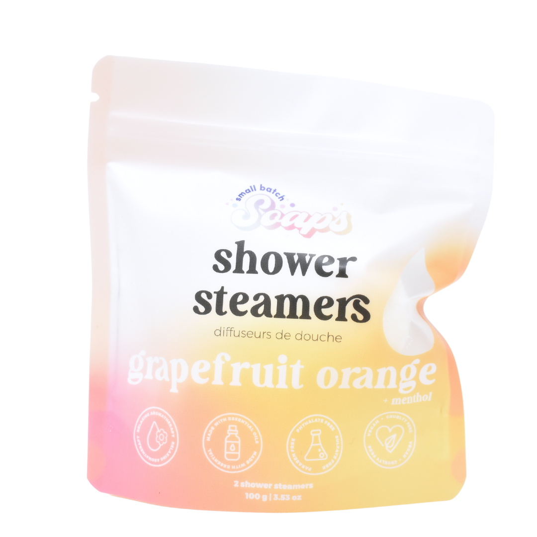 Shower Steamers - Grapefruit Orange - Small Batch Soaps