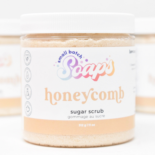 Honeycomb Sugar Scrub - Spring Scent - Small Batch Soaps