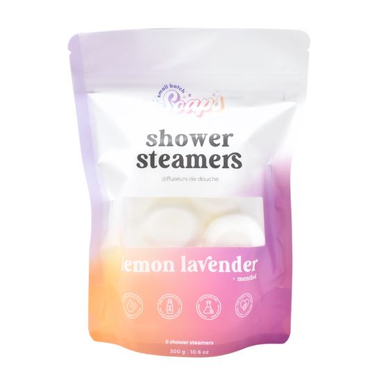 Lemon Lavender Shower Steamers - Small Batch Soaps