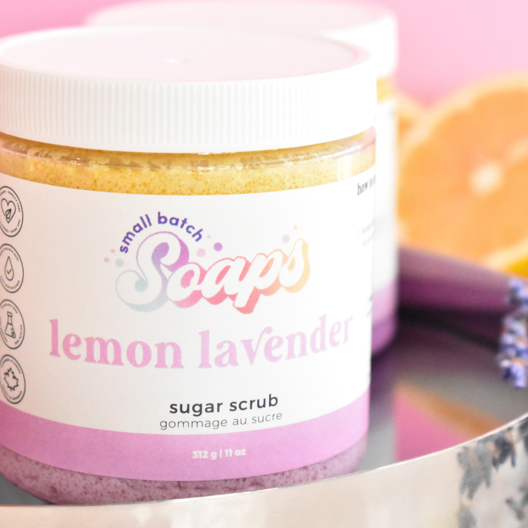 Lemon Lavender Sugar Scrub - Small Batch Soaps