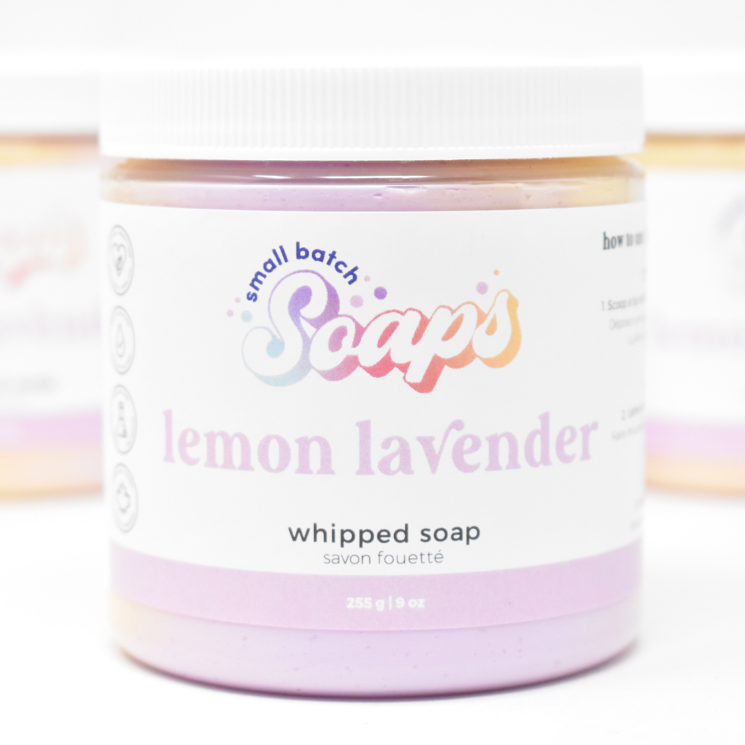 Lemon Lavender Whipped Soap - Small Batch Soaps