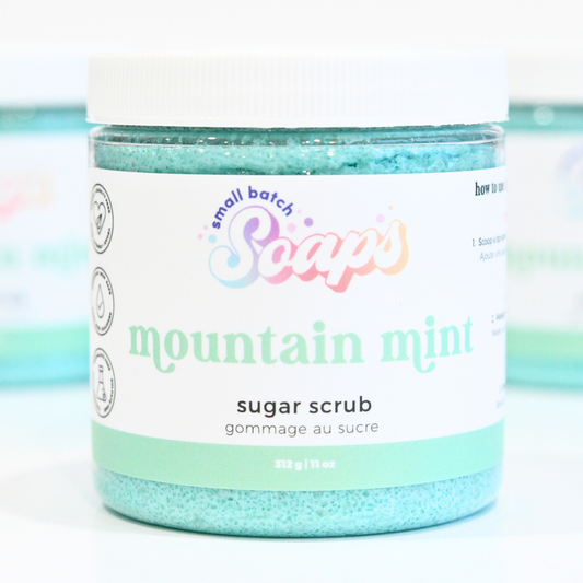 Mountain Mint Sugar Scrub - Spring Scent - Small Batch Soaps