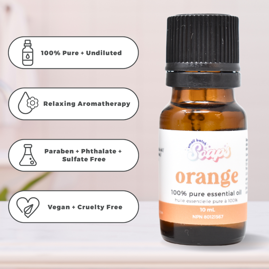 100% Pure Essential Oil - Orange - Small Batch Soaps