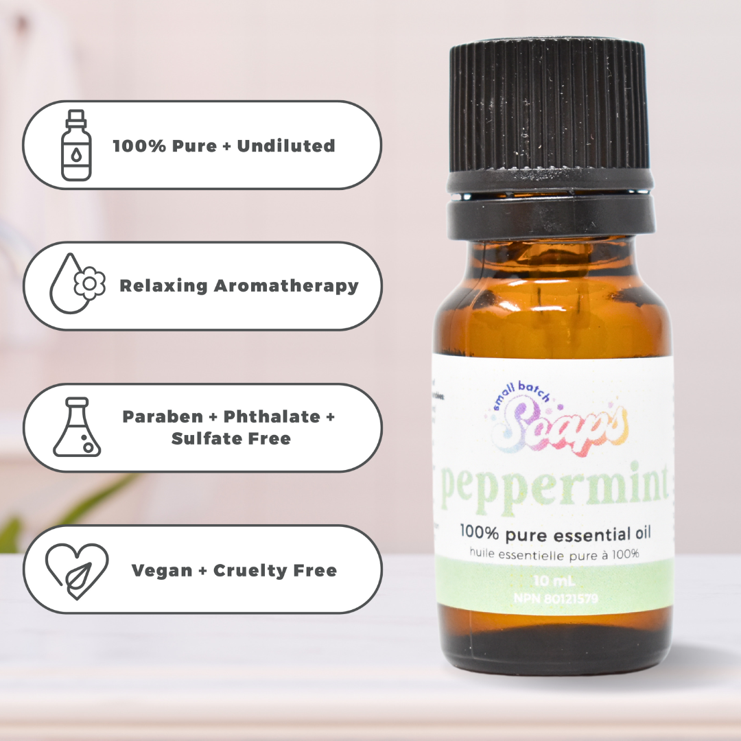 100% Pure Essential Oil - Peppermint - Small Batch Soaps