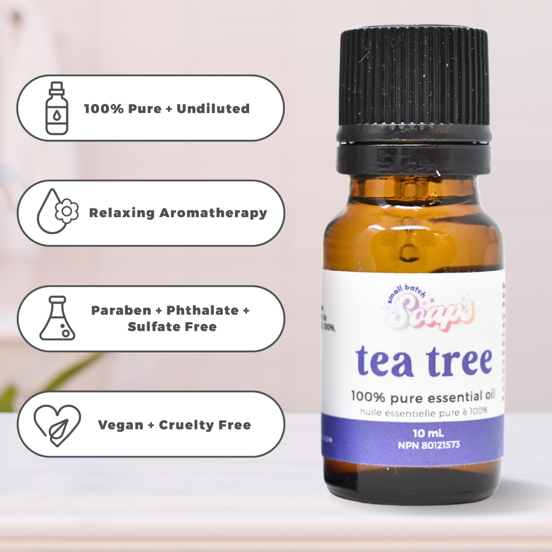 100% Pure Essential Oil - Tea Tree - Small Batch Soaps