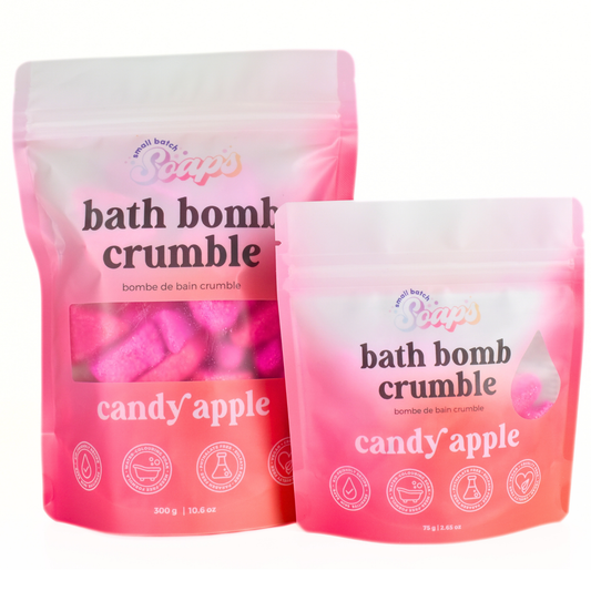 Candy Apple Bath Bomb Crumble - Small Batch Soaps