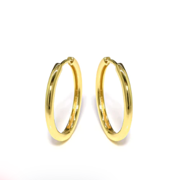 Cirque Hoop Earrings Gold - Small Batch Soaps