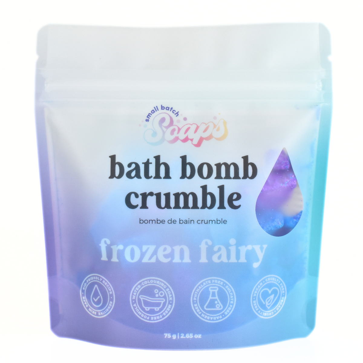 Frozen Fairy (Snow Fairy) Bath Bomb Crumble - Small Batch Soaps