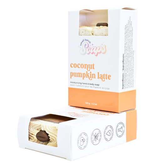 Coconut Pumpkin Latte Soap - Small Batch Soaps