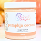 Pumpkin Coconut Sugar Scrub - Fall Scent - Small Batch Soaps