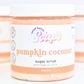 Pumpkin Coconut Sugar Scrub - Fall Scent - Small Batch Soaps