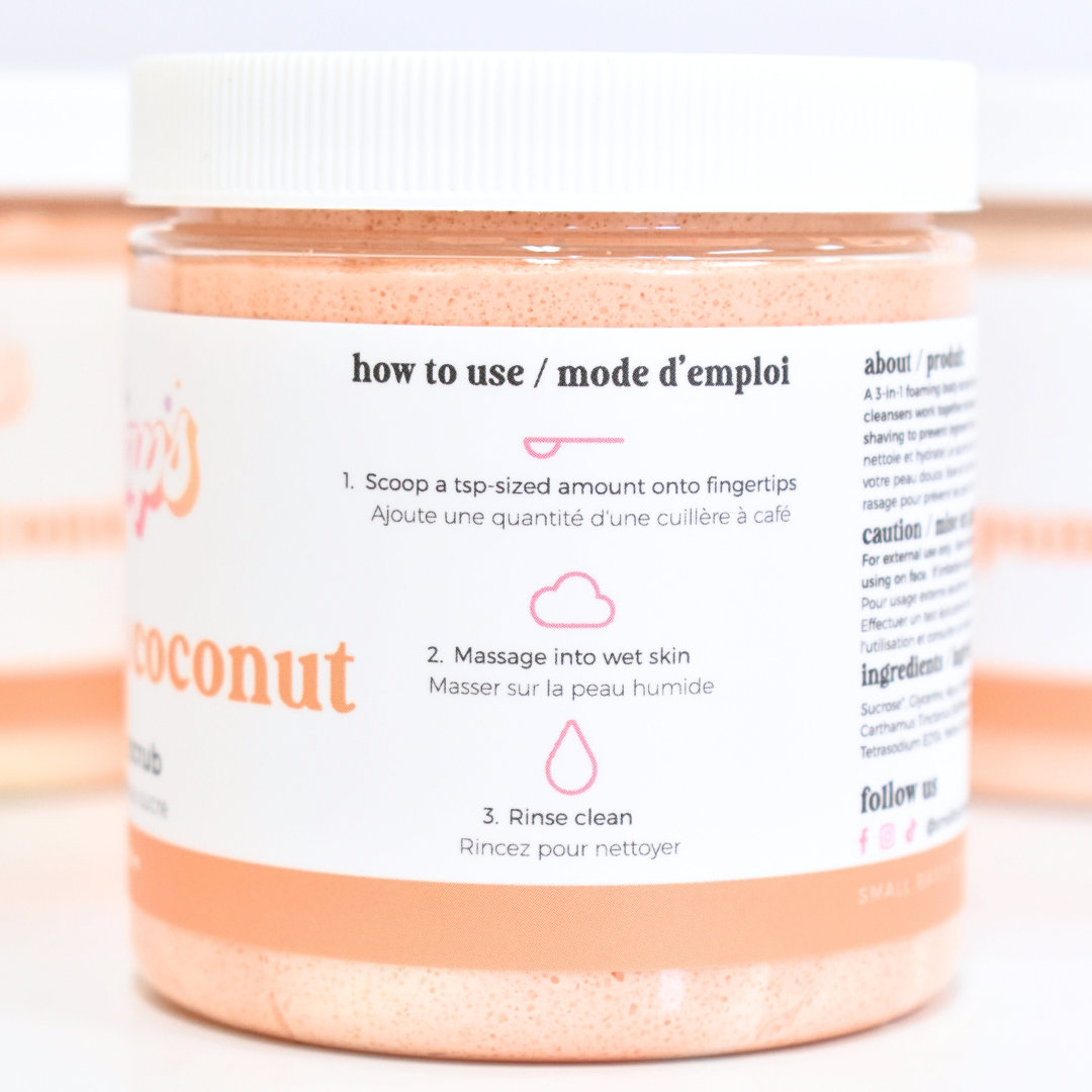 Pumpkin Coconut Sugar Scrub - Fall Scent - Small Batch Soaps