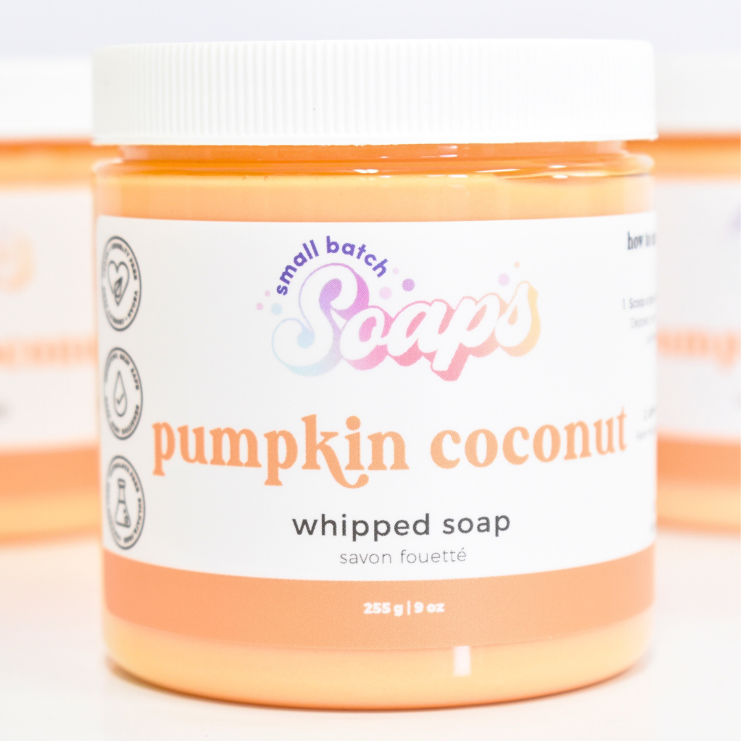 Pumpkin Coconut Whipped Soap - Small Batch Soaps