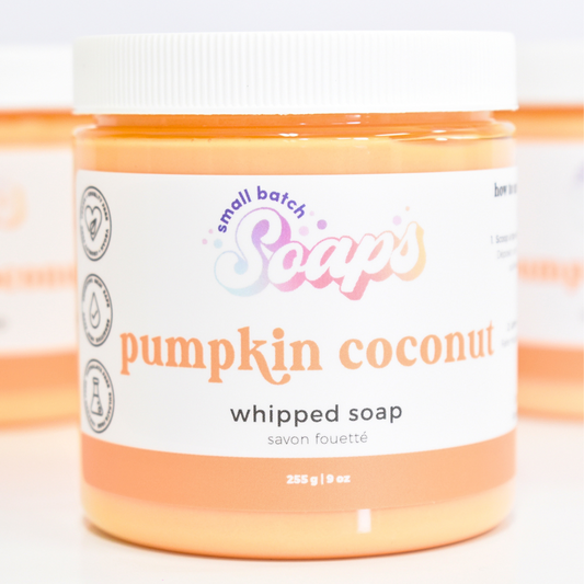 Pumpkin Coconut Whipped Soap - Small Batch Soaps