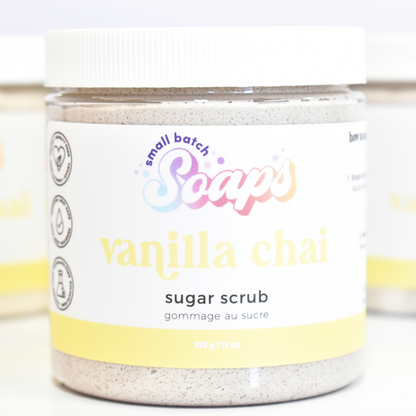 Vanilla Chai Sugar Scrub - Fall Scent - Small Batch Soaps