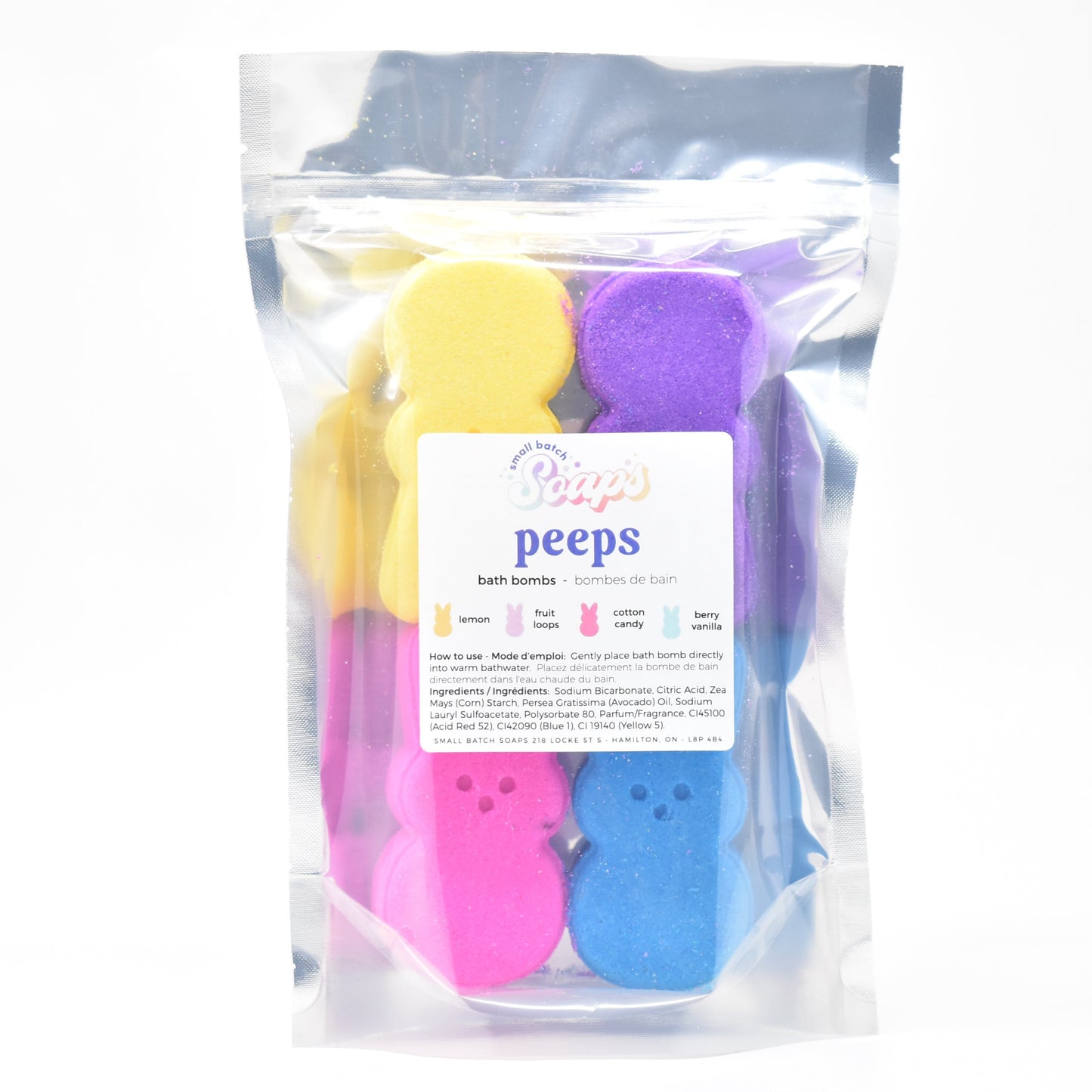 Peeps Bath Bombs (4 Pack) - Small Batch Soaps