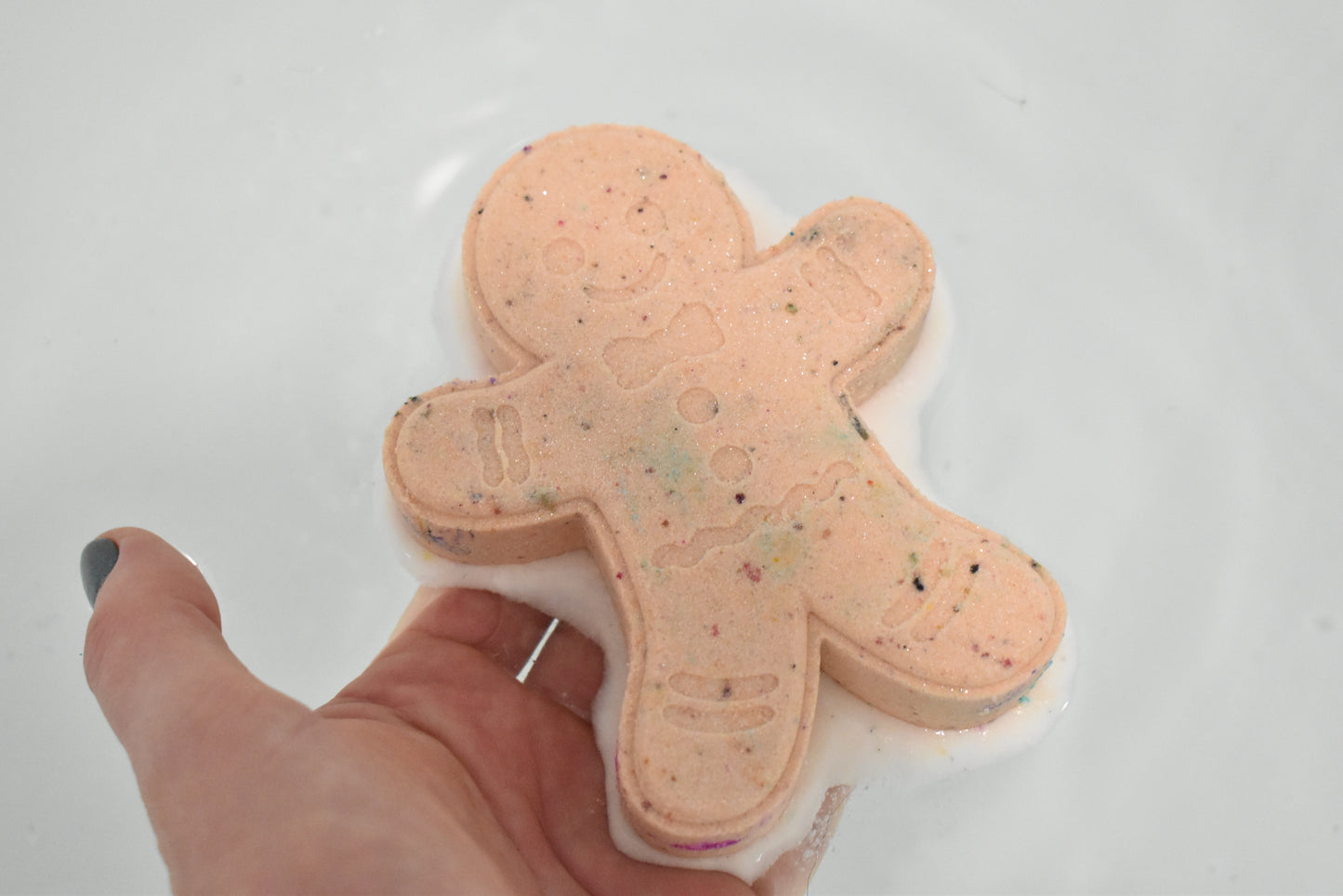 Gingerbread Man Bath Bomb - Small Batch Soaps