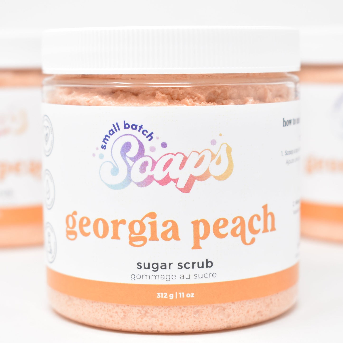 Georgia Peach Sugar Scrub - Small Batch Soaps